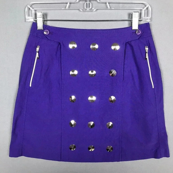 jamie sadock Pants - Jamie Sadock Skort Size 2 Silver Disc Studded Stretch Pockets Golf Pickleball